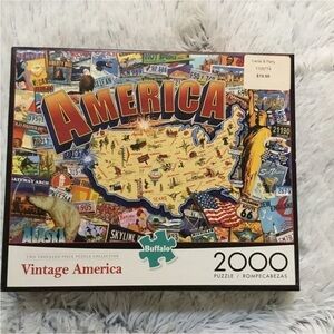 BUFFALO Games Vintage America 2000 piece puzzle New never opened